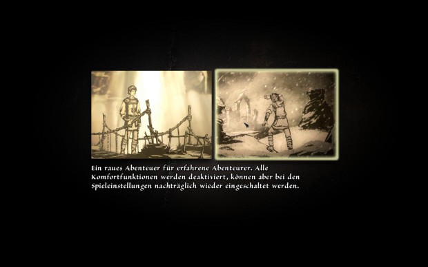 Vor Spielbeginn darf der Wähler zwischen zwei Schwieigkeitsgraden wählen.